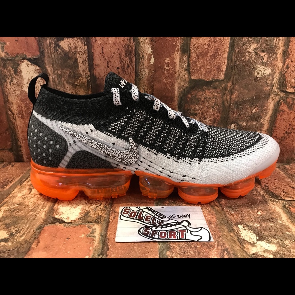 NEW Nike Air Vapormax Flyknit 2 Safari Black 720 - Picture 6 of 8